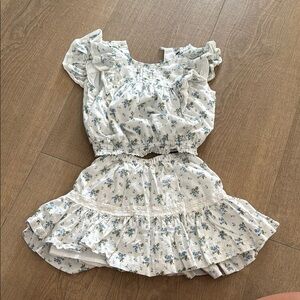 Ralph Lauren Floral Ruffle Two-Piece Set